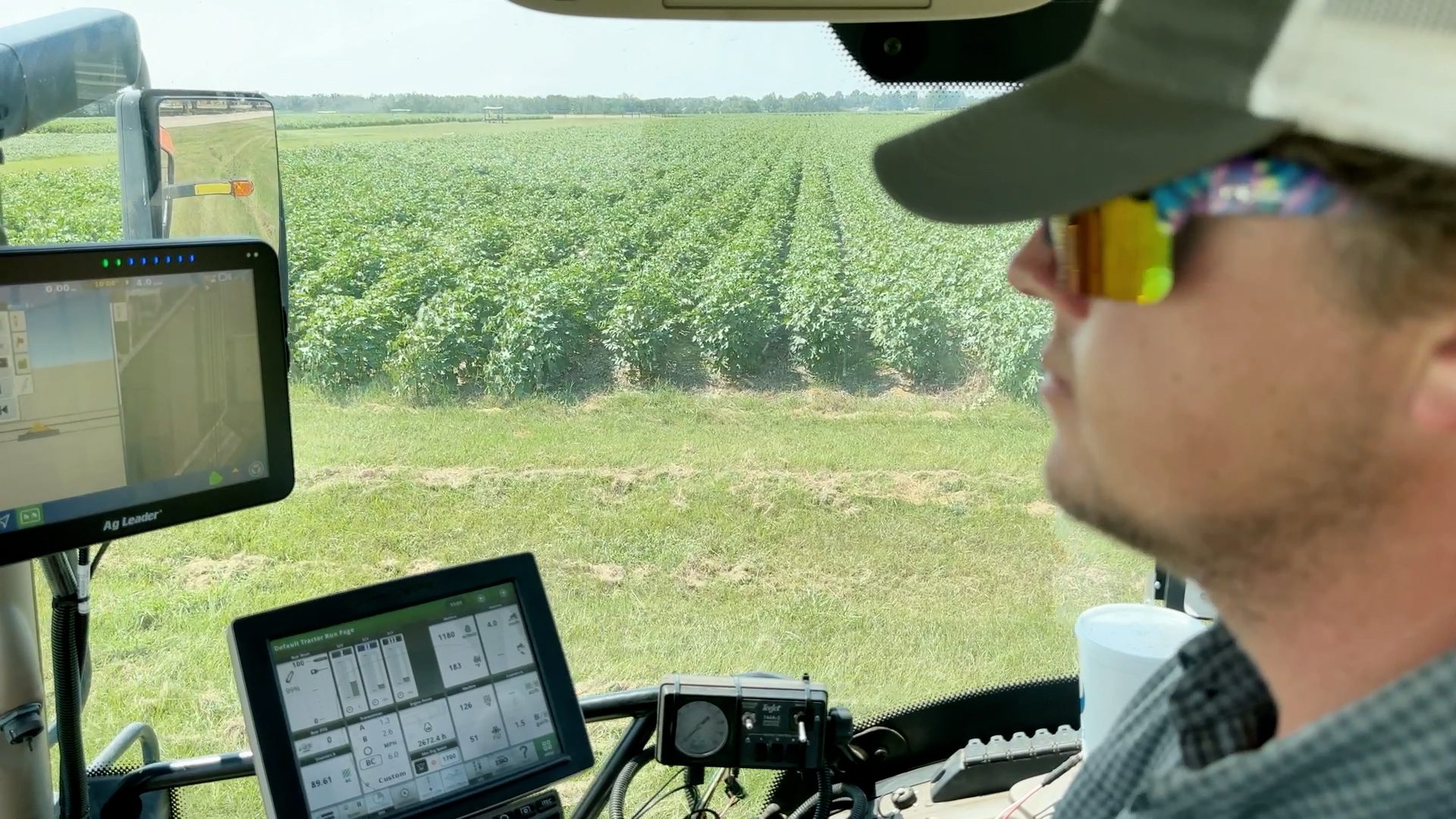 Farmer in tractor