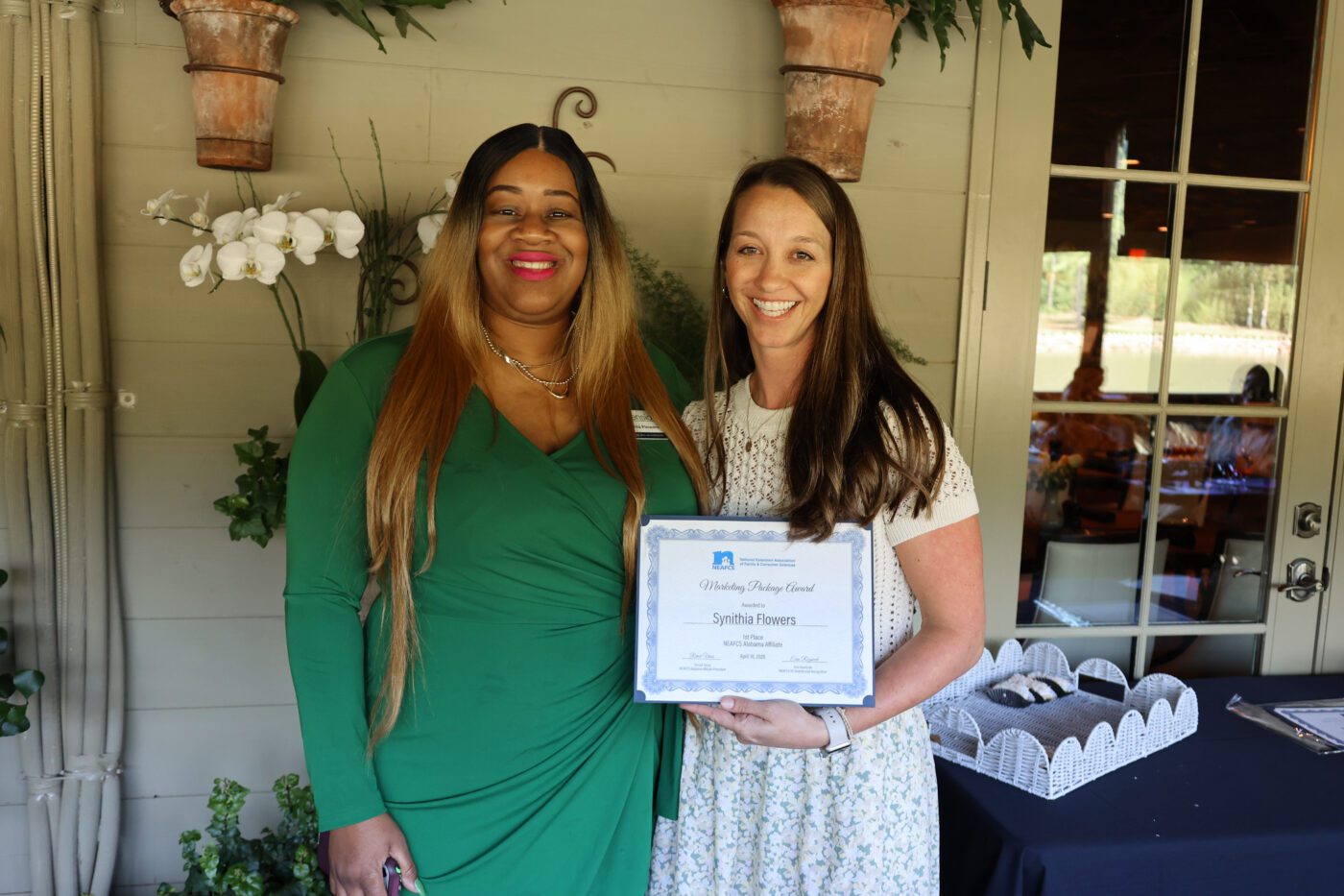 From left: Synithia Flowers and Erin Reznicek