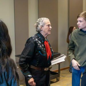 Temple Grandin speaking and signing books at Alabama Extension event in Huntsville.